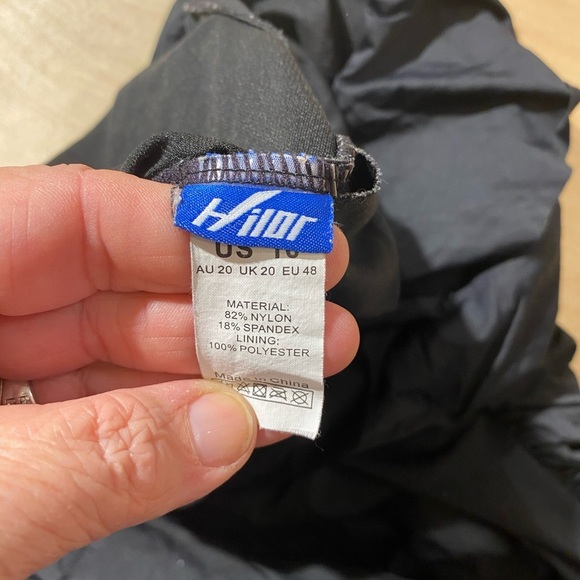 Hilor Black One-Shoulder Swimsuit 16 (MO) - Picture 8 of 8